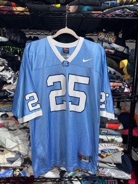 Vintage Nike North Carolina Tarheels Football Jersey #25 Size Large
